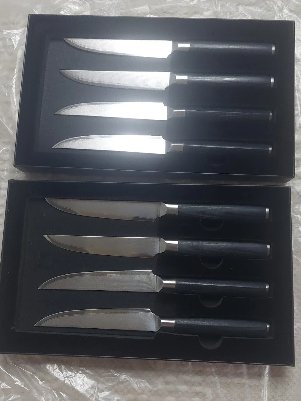 NEW! Quince- Essentials Japanese Damascus Steak Knife Set Of 8! (Z4)
